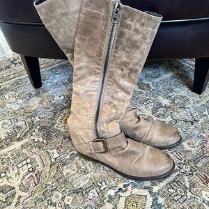 Steve Madden Tan Leather Heeled Boots